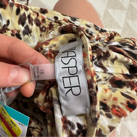 Kasper Naomi Dress, Everyday Knit Daffodil/Off White Multi - Picture 4 of 4